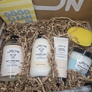 Tubby Todd Kids Bath Set - Yellow and White